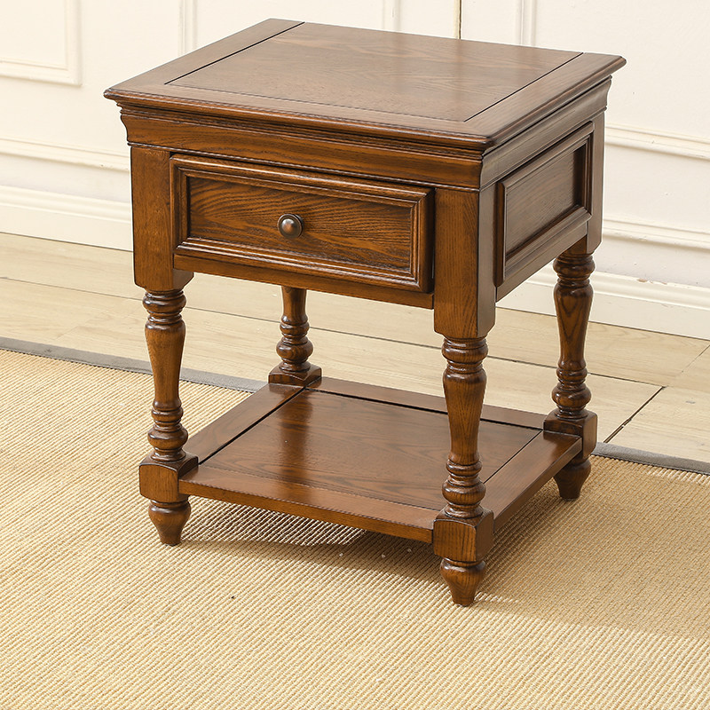 American sofa side table side table side cabinet simple small apartment living room coffee table corner table bedside table square coffee table small coffee table