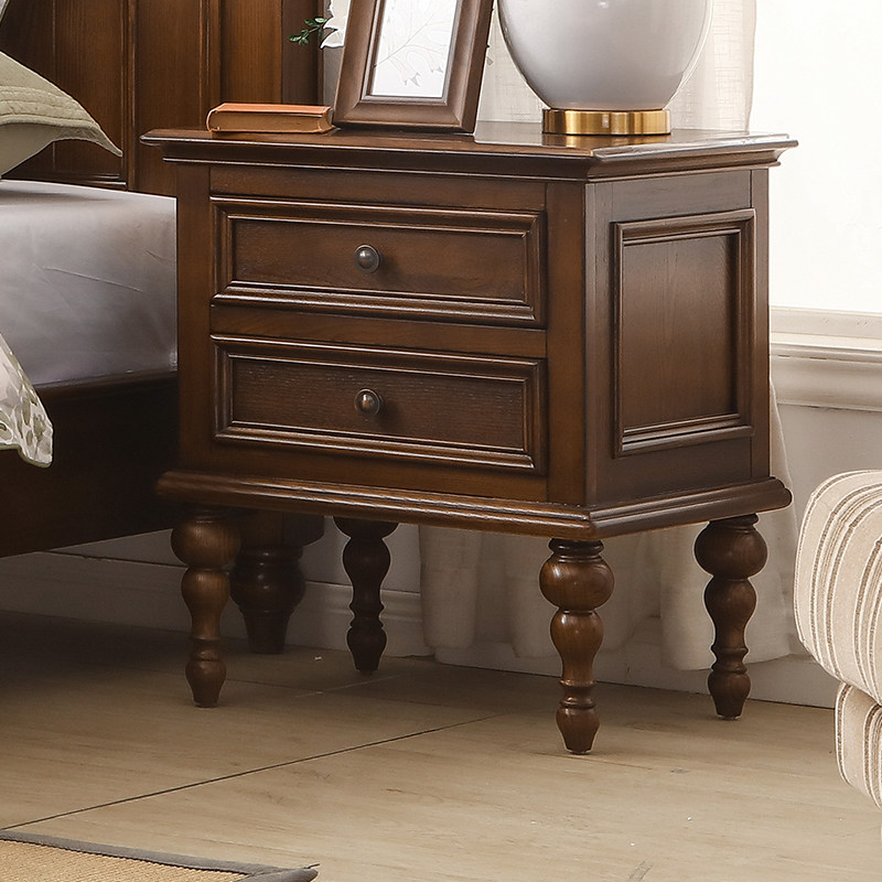 White Wax Wood American Full Solid Wood Sides A Few Guest Hall Furniture Side Cabinets Walnuts Countryside Minima Bed Head Cabinet Little Corner A Few-Taobao