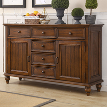 American Xuanguan Table solid wood Xuanguan cabinet Oustyle semi-circle Xuanguantai Gate hall Partition Cabinet Leaning Against Wall Tea Water Lockers