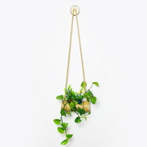 Min Juku Garden Bamboo Cylinder Hanging Flower Pot Flower Shelf Wall Decoration Pendant Creative Hanging Flower Basket Wall-mounted Wall Decoration Floral