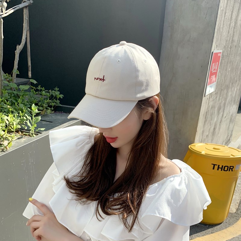 Duck Tongue Cap Woman's version of Korean version Jane about baseball hat Tidal Netting Red Sun Hat Sunscreen Foreign Pie Fashion Men's Spring Summer