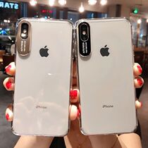 Apple X mobile phone shell transparent soft shell iPhone xr protective case IPX fashion 8X tide XS MAX luxury men and women XMAX gold creative ultra-thin tide brand iPhone exterior