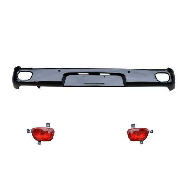 Suitable for Foton Tunland Pickup Truck Rear Bumper, Tunland E3E5 Rear Bumper Shell, Anti-Collision Bar with Painted Bar Light Accessories