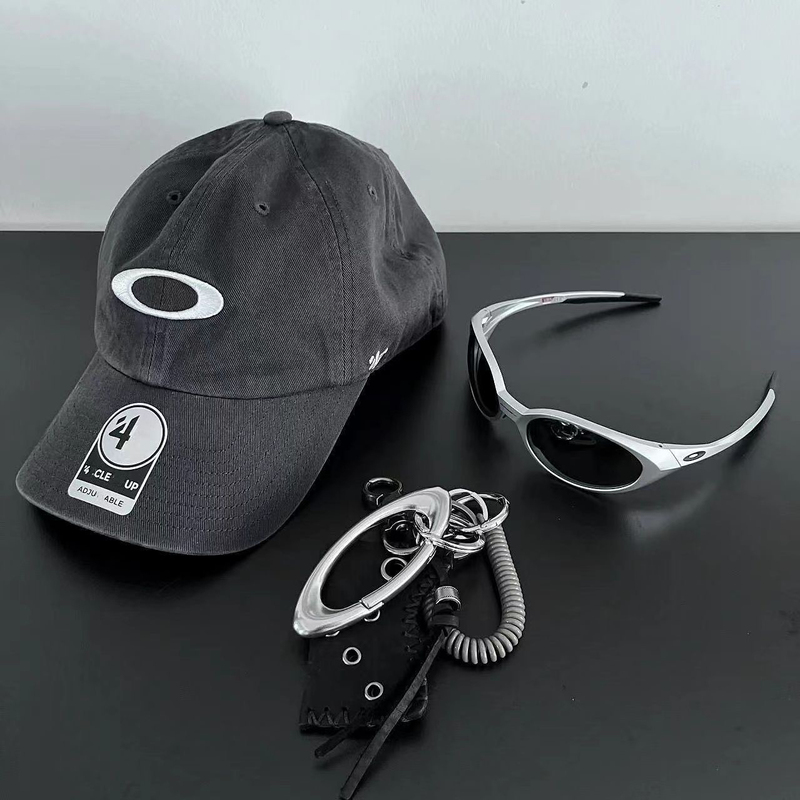 O Letter Vintage American Style 47 New Embroidered Baseball Cap Retro Street Kiko Baseball Cap Unisex