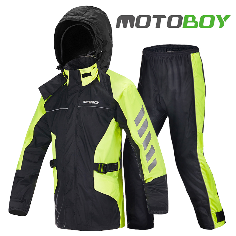 Motoboy riding raincoat motorcycle men's and women's suit rain pants split reflective clothing rider rain suit waterproof