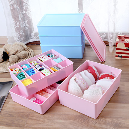 Thick Plastic Bra Underwear Polygge Drawer Containing Storage Box Covered Briefs Socks Finishing Box Dogg Optional