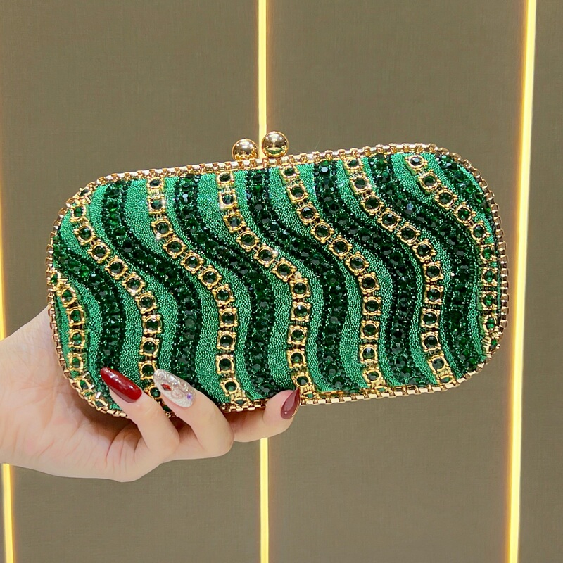 Missingyou Diamond-Encrusted Clutch Bag, High-End Exquisite Party Bag, Light Luxury Socialite Chain Bag, Versatile Crossbody Bag for Women Missingyou Diamond-Encrusted Clutch Bag, High-End Exquisite Party Bag, Light Luxury Socialite Chain Bag, Versatile Crossbody Bag for Women