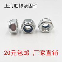 Nylon lock nut Lock nut Self-locking nut Anti-slip nut M3M4M5M6M8M10M12M16