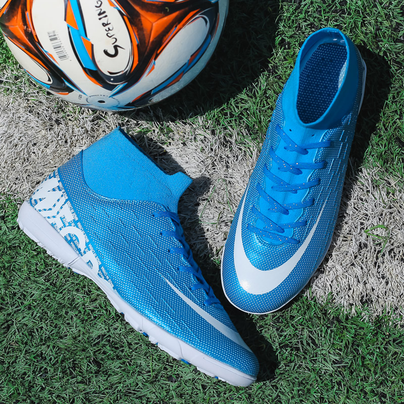 Soccer shoes for children's primary school students girls girls game special summer broken nails sneakers men's and women's long nails short nails high top