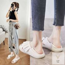 Sandals 2021 new female summer explosion flat pregnant women sandals hot weather fashion tide hollow Joker student fairy wind