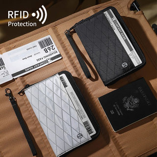 RFID防盗刷卡包护照包户外大容量旅行证件收纳卡包出国机票夹防水