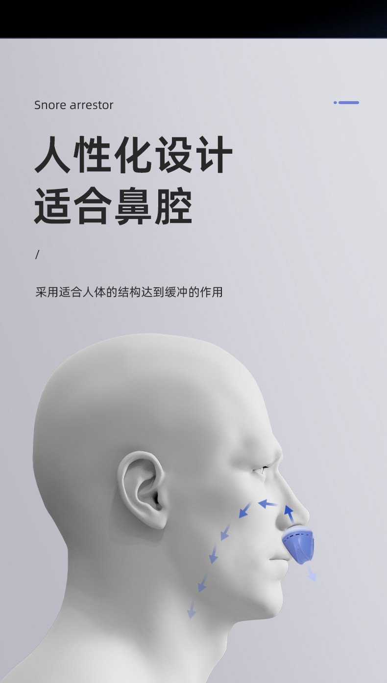 Анти-храп продукты 二代家用电动止鼾器打呼噜防止打鼾防呼噜消治打呼神器鼻鼾鼻塞男