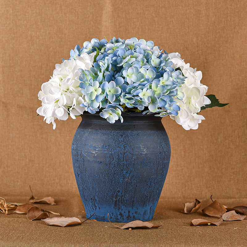 ins Nordic embroidered ball flower emulation floral home decoration flower living room bedroom desktop flower arrangement dry flower bouquet pendulum piece-Taobao