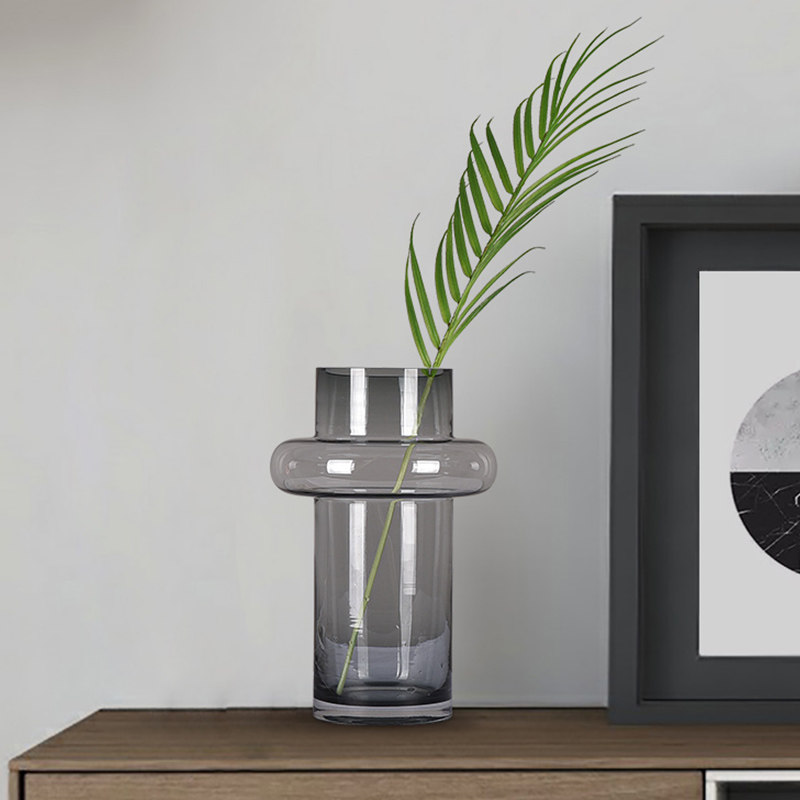 Creative Glass Vase Swing room Living Room Genguan Table TV Cabinet Swing Pieces Dry Flower Illustrations Suit Home Decoration-Taobao