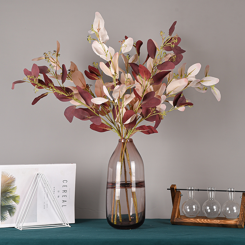Nordic ins Eugali simulation flower leaf fake green plant round leaf home living room room decoration floral swing piece-Taobao