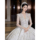 Французское легкое свадебное платье bride 2025, новая основная пряжа с длинными рукавами, высококачественная текстура, тяжелая промышленность, беременные женщины, маленькие люди, высококачественный хвост mini 3