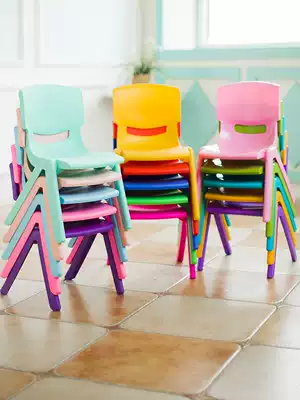 Kindergarten chair children's chair plastic table and chair adult bench children's back chair baby home baby stool