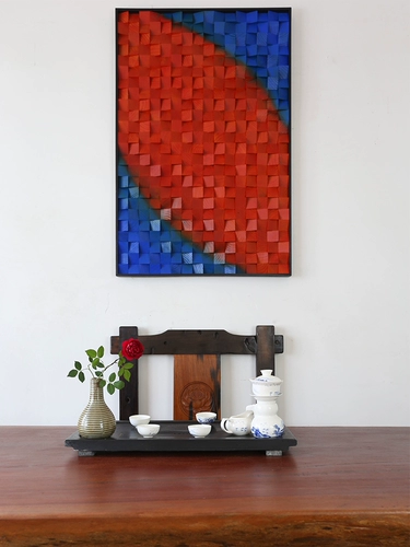 Современное легкое роскошное крыльцо Гостиная Трехмерная висящая живопись Сплошная троянская фоновая стена