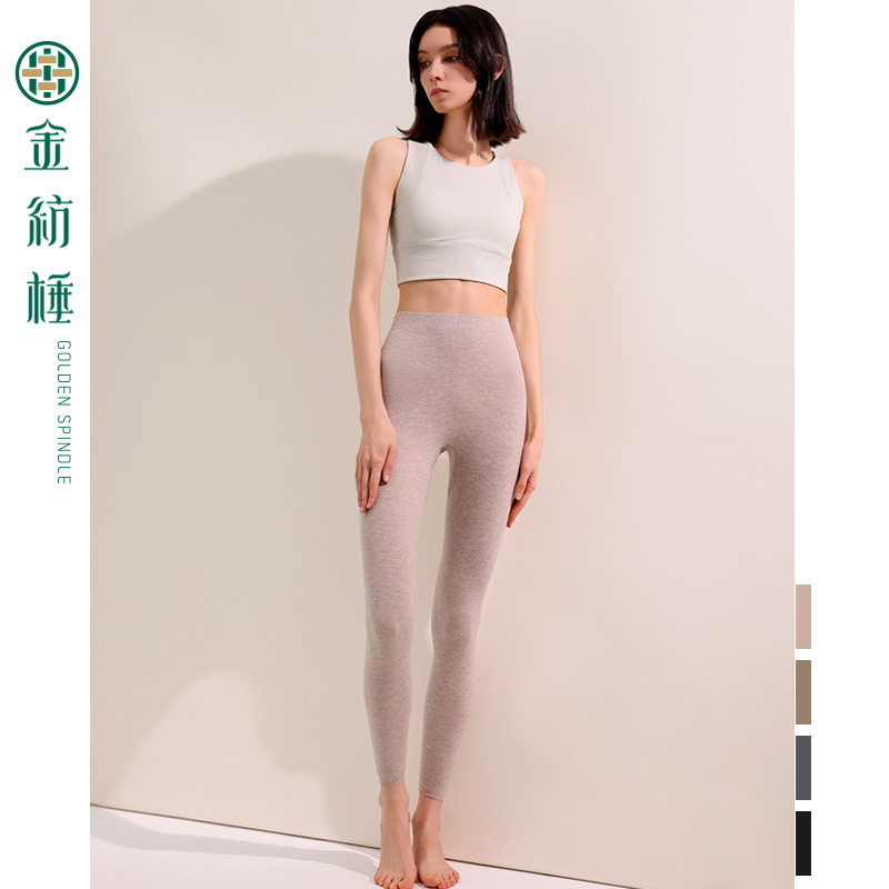 Jinfangchui 8232 Fine-Spun Thin Cashmere Pants for Women, Seamless Slim-Fit Stretchy Warm Leggings for Autumn and Winter 26