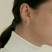 pn earrings female sterling silver 2021 New Tide Simple exquisite hypoallergenic cold wind advanced feel earrings pearl earrings