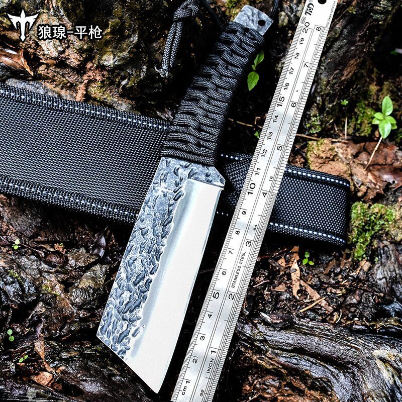 Split knife cut meat knife with special purpose knife field used in the field