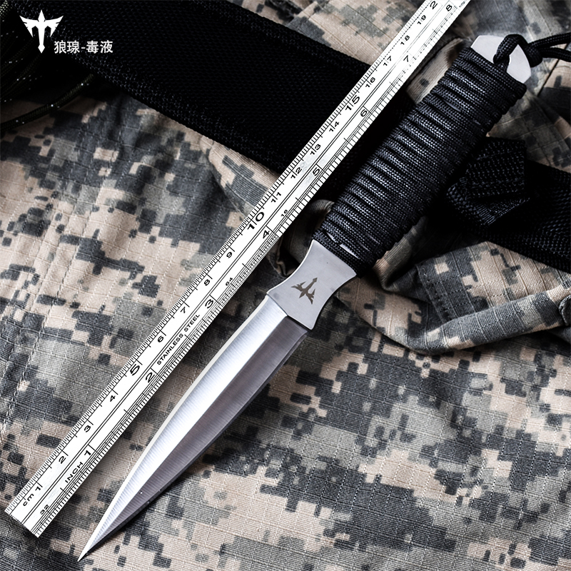 Knife self-defense military knife Special Forces field survival saber retired straight knife wilderness survival outdoor knife