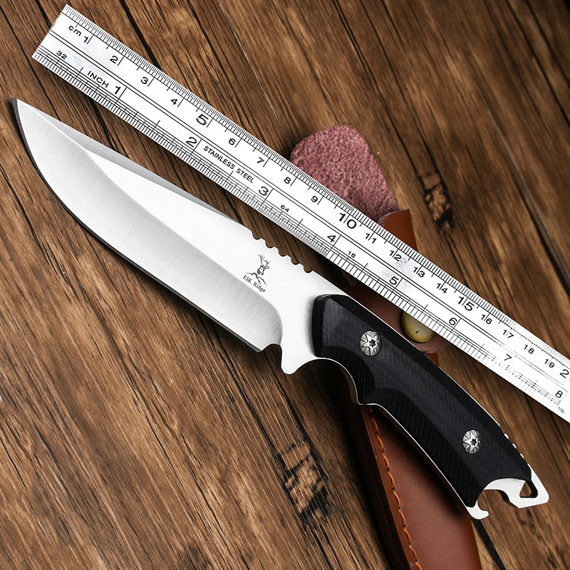 Outdoor Small Knife Tritium Gas Knife Carry-on Special Soldier Knife anti-body Cold Weapon Army Knife Outdoor Straight Knife Open Blade Knife