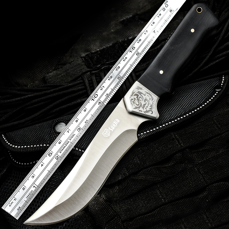 World Famous Knife Carry-on Special Knife Defense Army Knife Army Blade Wolf with small knife Retired knife Carry-on Knife Outdoor