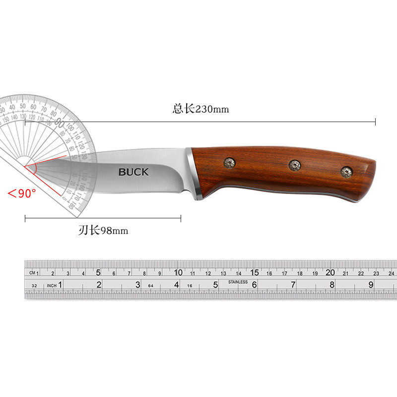 Wolverine knife high hardness knife self-defense outdoor knife edge fighting tactical knife tritium gas carry-on