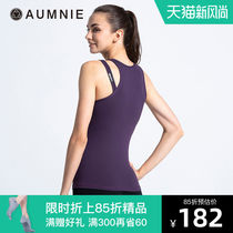  AUMNIE AUMNIE collection vest womens slim-fit quick-drying chest pad sports fitness training support yoga clothes