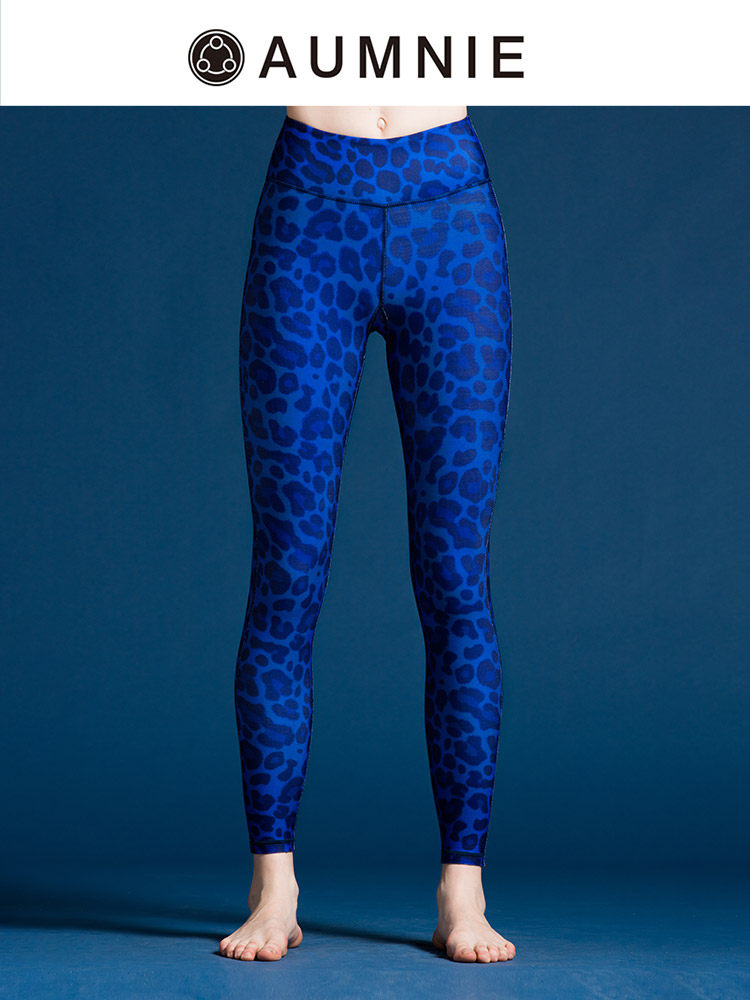 AUMNIE AUMNIE impression trousers women's new slim-fit shaping hip-raising exercise fitness exercise printed yoga suit