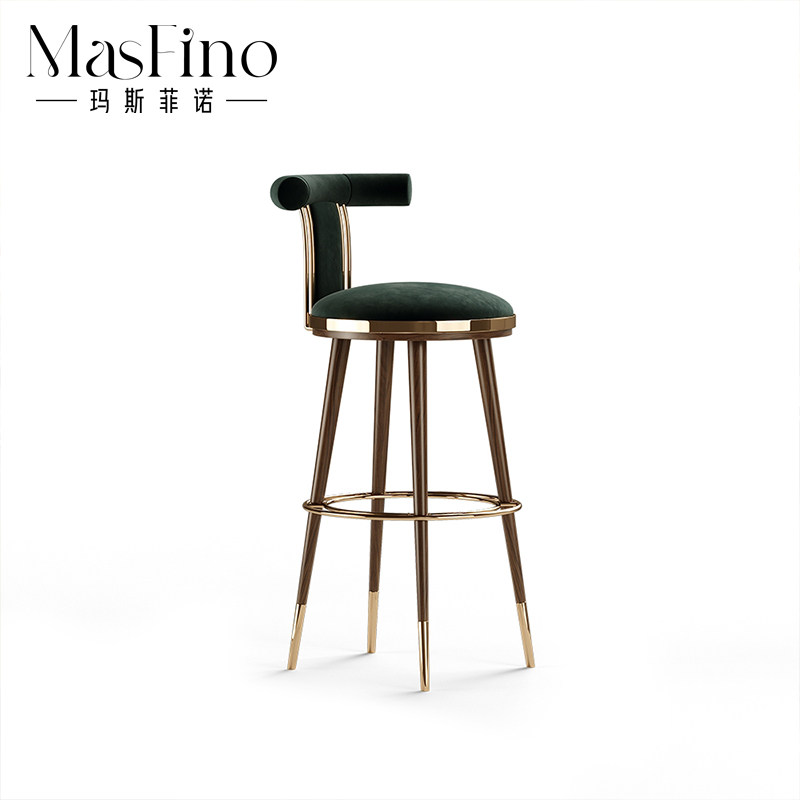 Masfino Modern Creative Bar Bar Bar Chair Simple Fashion Household High Stool Backstool Designer