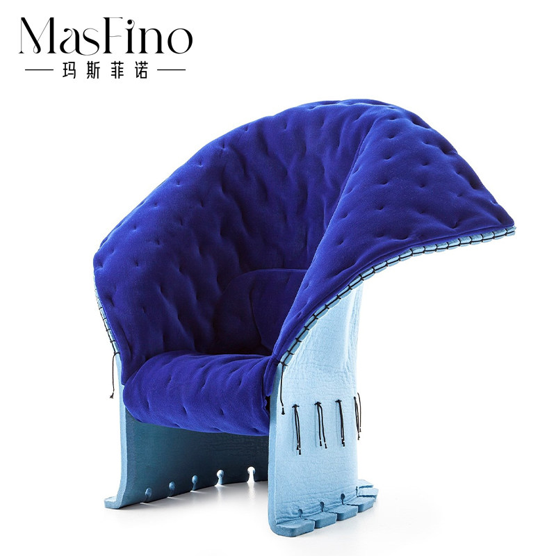 Masfino Italy Liquid Minimum Sofa Chair Armchair Modern Simple Leisure Chair Crown Backs