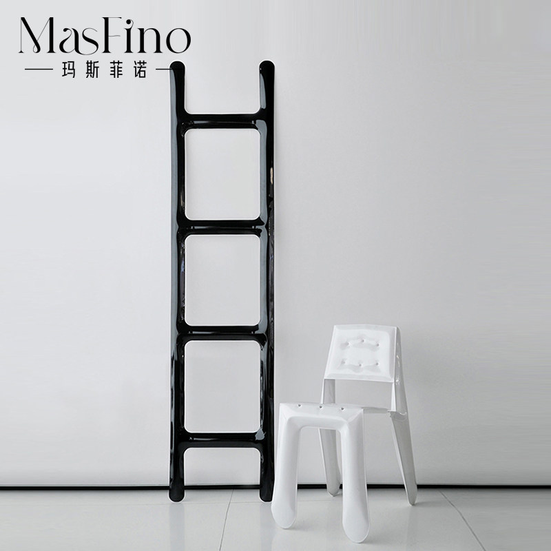 Masfino Modern Creative Decoration Stainless Steel Ladder Designer Full-body Makeup Mirror Home Villa