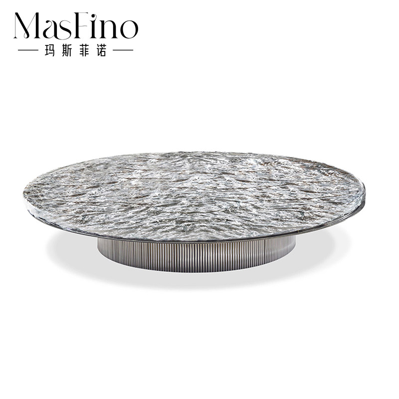 Masfino Nordic Modern Art Designer Minimal Creative Fashion Water Ripple Tea Several Red Front Furniture