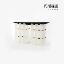 Masfino modern design Small family type creative metal solid wood acrylic Xuanguan Several hotel minimalist furnishings
