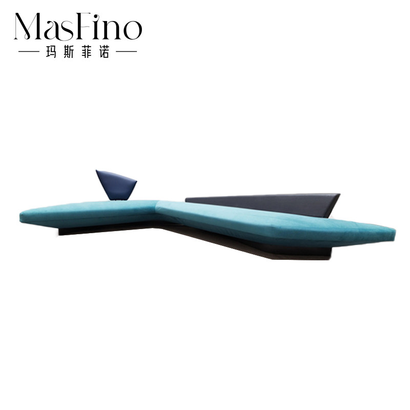 MSFN Nordic Modern Design and Creative Style Gradient Color Leather Reception Small House Villa