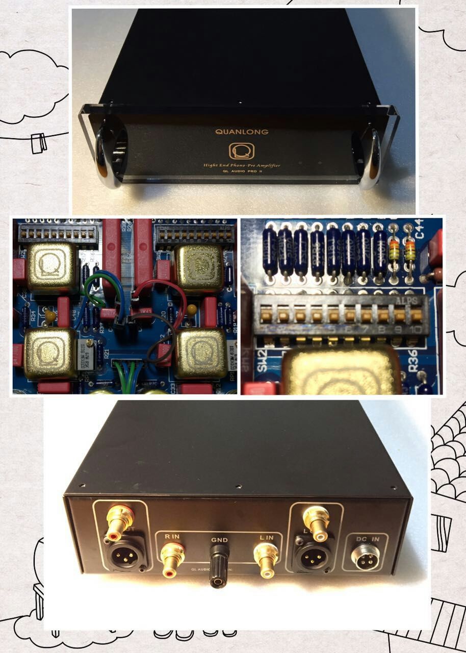 QL AUDIO PRO II 2022 liters Black Gel Singing Head Amplifier MM MC Sing LP Rap