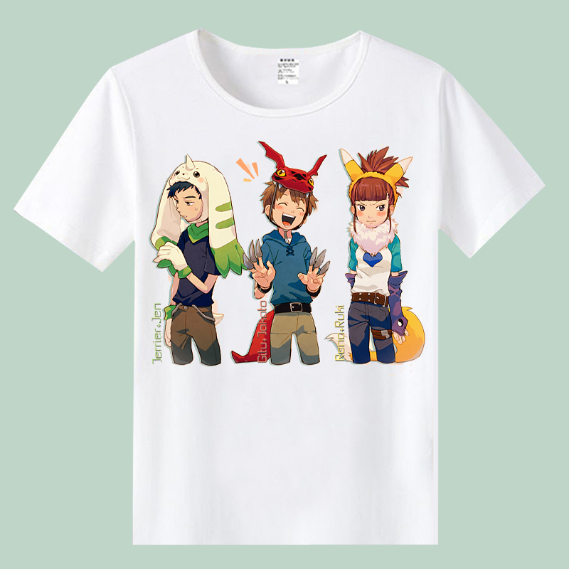Ma thuật Kỹ Thuật Số Bé T-Shirt Mùa Hè Sinh Viên Lỏng T-Shirt Pikachu Phim Hoạt Hình Anime Ngắn Tay Áo sticker búp bê