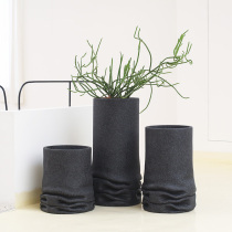 Nordic FRP large vase decorative ornaments Simple living room entrance floor-to-ceiling creative art flower pot flower vase large