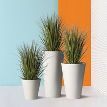 Big nose Nordic] Indoor large FRP floor-to-ceiling vase Outdoor shopping mall floral fake flower ornaments flower pots