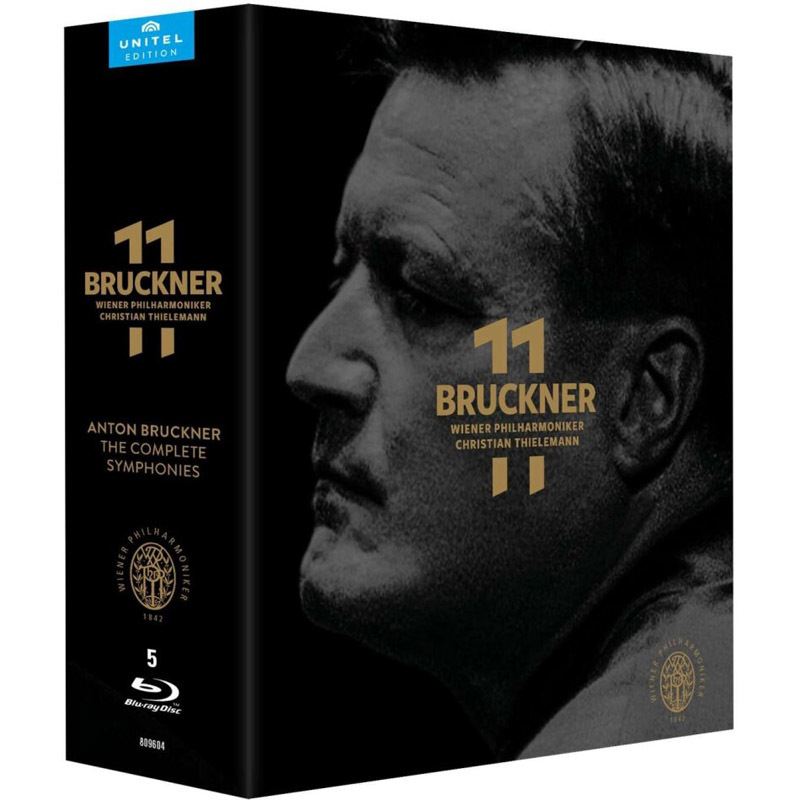 Complete Bruckner Symphonies, Conducted by Temmeyer, Vienna Philharmonic, 5-Disc Blu-Ray Bd25G