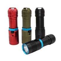 Mini small L2 diving flashlight Outdoor Hiking Camping diving special LED flashlight Searchlight