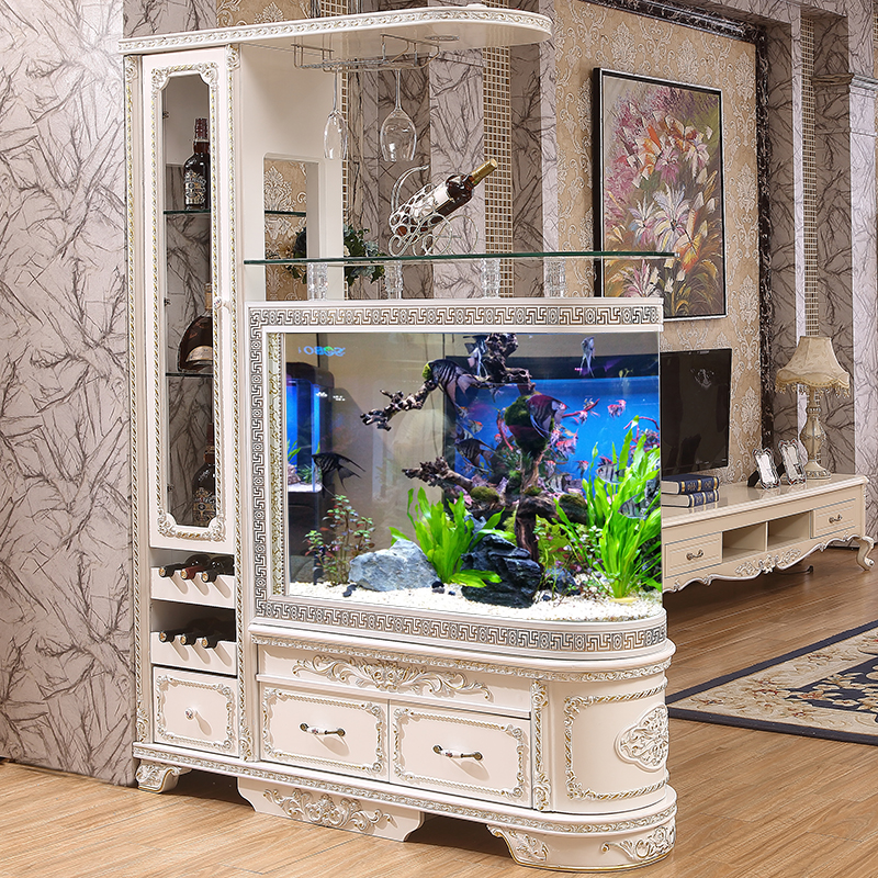 Fish Tank Aquarium European Creative Bullet Wine Cabinet