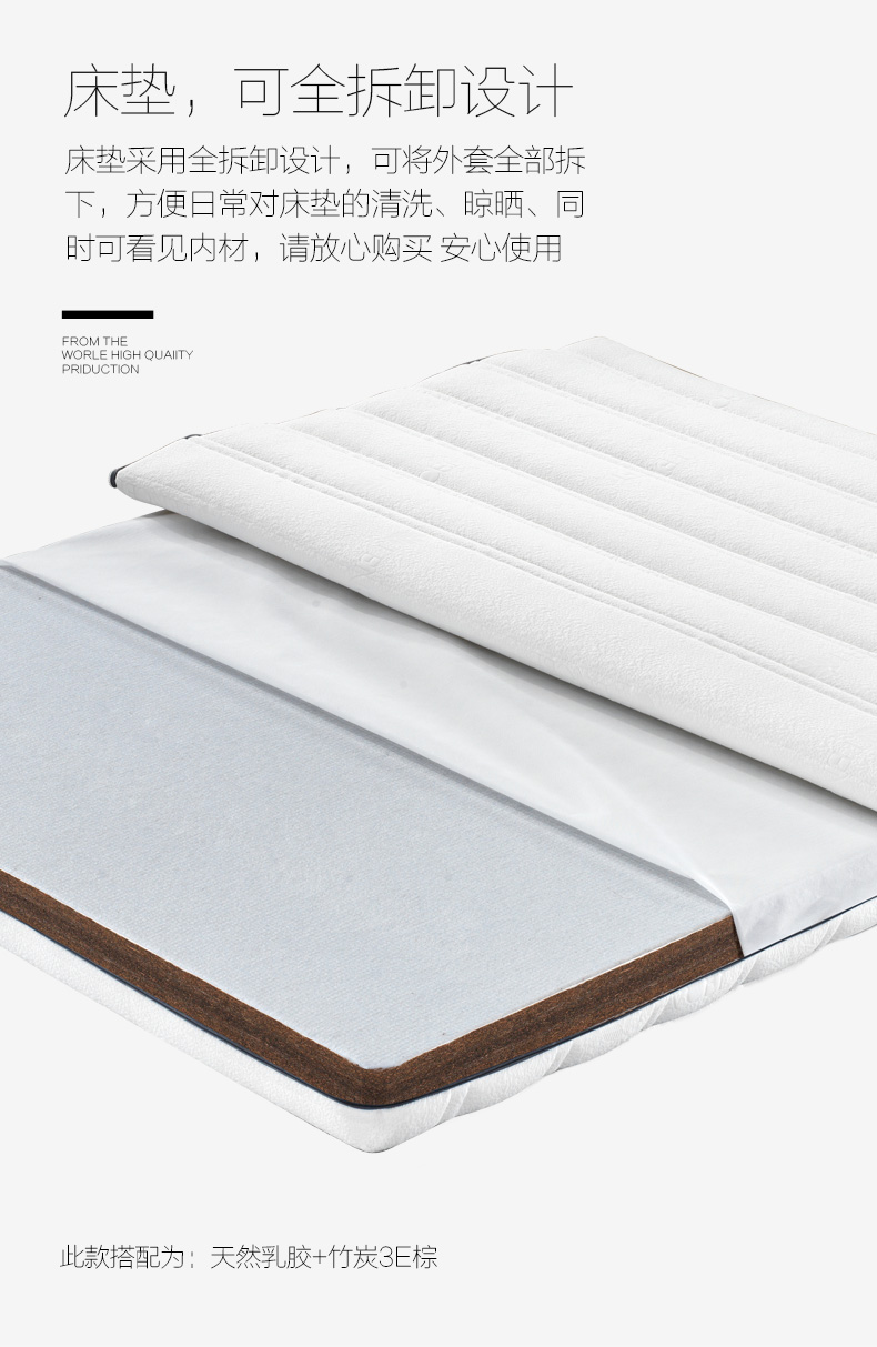 Nhóm tốt dừa tự nhiên cọ nệm cao su 1.8m 1.5m cứng nhắc Simmons gấp cọ mat giá rẻ - Nệm đệm everon chính hãng