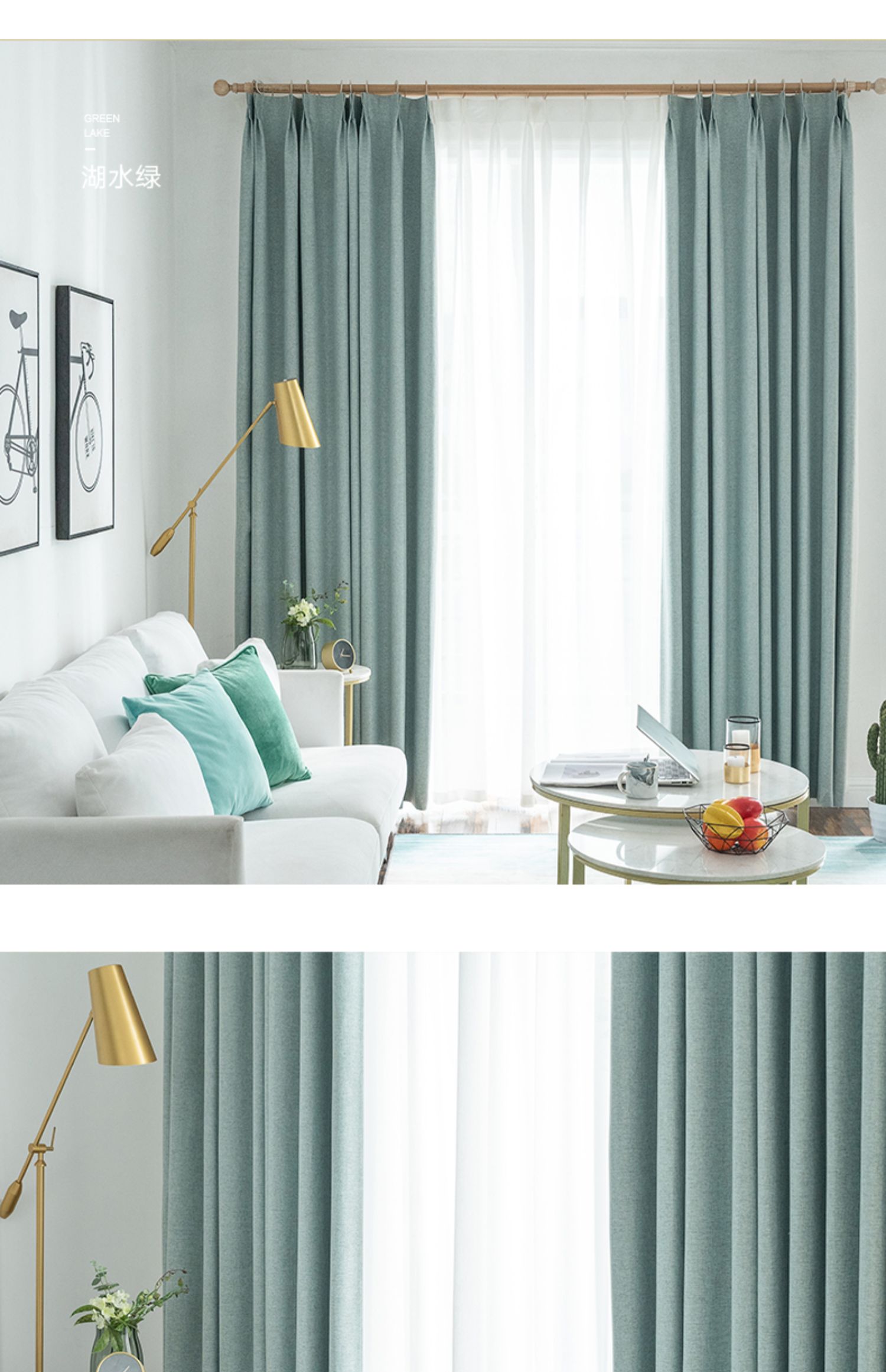 Rèm cửa phòng khách 2019 mới hoàn thành không khí cao cấp phòng ngủ Bắc Âu đơn giản nhẹ nhàng sang trọng kiểu móc vải mặc - Phụ kiện rèm cửa dây buộc rèm cửa kim loại