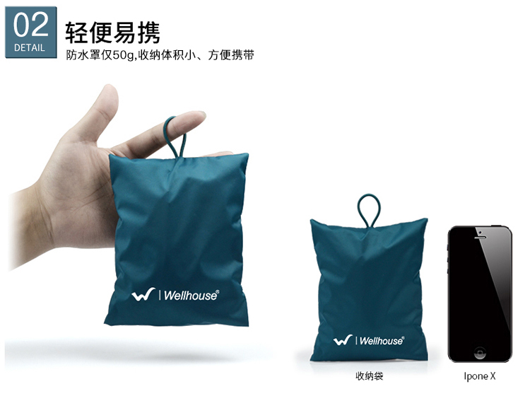 WELLHOUSE ba lô che mưa ngoài trời không thấm nước và chống bụi cho 25-40L - Mưa che / Ba lô phụ kiện balo superdry