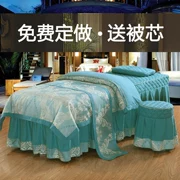 Giường cao cấp làm đẹp bao gồm bốn bộ thẩm mỹ viện dành riêng đơn giản màu rắn bông massage trị liệu châu Âu giường đặt ưu đãi đặc biệt