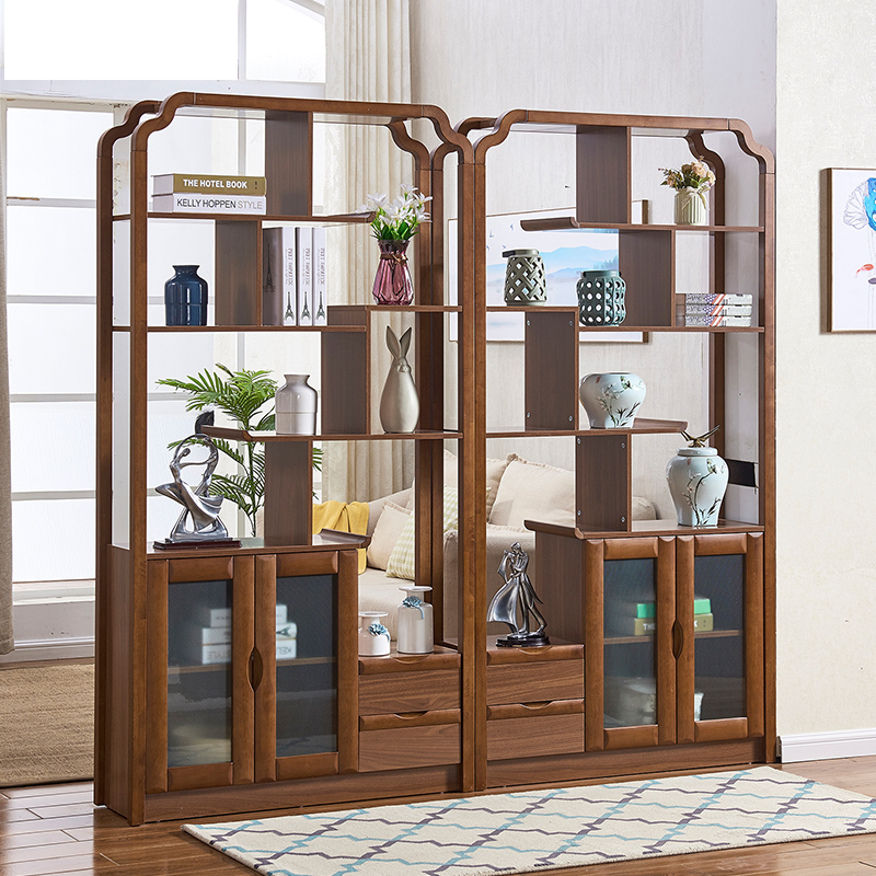 Screen Chinese Partition Living Room New Chinese Xuan Cabinet Door Hall Cabinet Door Hall Door Hall Cabinet Room Cabinet Solid Wood Wine Cabinet