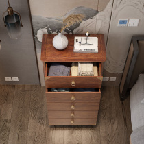 New Chinese Cabinet Lockers Five Bucket Cabinets Solid Wood Containing Cabinet Full Solid Wood Six Bucket Closet of drawers Chest Room Bedroom Cabinet